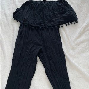 Aerie Black strapless Jumper